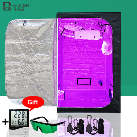 Tienda de cultivo de plantas de BEYLSION, carpa de cultivo para luz para crecimiento de plantas para uso en interiores, accesorios hidropónicos, protector de cultivo, tienda de cultivo Mylar + perchas de trinquete ► Foto 1/6