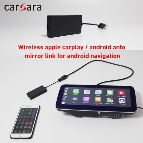 Carsara-adaptador Dongle de apple Carplay inalámbrico para Android, reproductor multimedia con pantalla táctil de navegación ► Foto 1/6