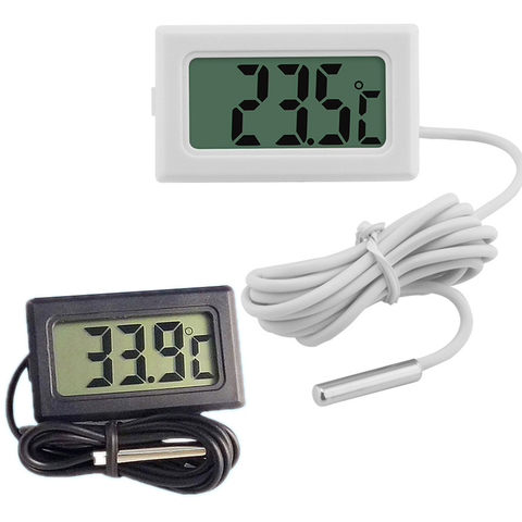 Medidor de temperatura Digital LCD para coche, medidores de temperatura de agua de 50 a 110 grados centígrados, piezas de coche, Sensor de temperatura, piezas de coche ► Foto 1/6