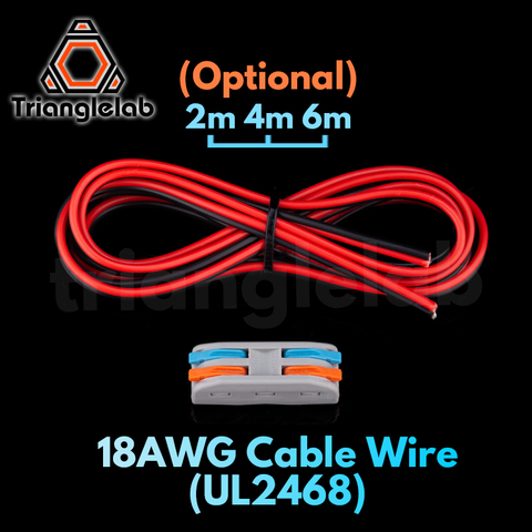 Trianglelab-Cable de conexión 18awg, varilla de calentamiento, Cartucho de extensión de Cable, conector rápido, termistor de MOTOR de cama caliente ► Foto 1/5