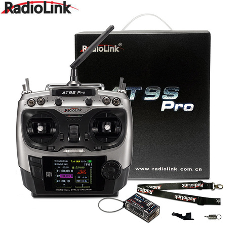 Radiolink-transmisor de control remoto con receptor R9DS RX 2,4G para Dron de carreras con visión en primera persona, AT9S Pro TX 10/12CH ► Foto 1/6