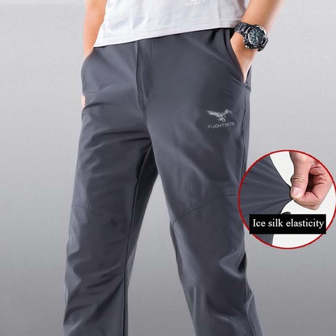 NUONEKO-pantalones de senderismo elásticos y transpirables para hombre, pantalones finos de secado rápido para verano al aire libre, pesca, escalada, Camping, senderismo, PN42 ► Foto 1/6