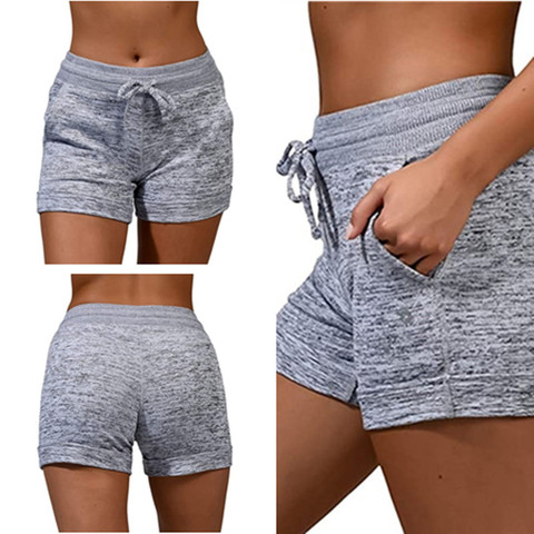 Vadim-pantalones cortos deportivos para mujer, Shorts informales con cordones y bolsillos, ropa de verano ► Foto 1/6