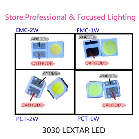 Lextar retroiluminación LED de alta potencia LED 1,5 W 3030 3V blanco 150-187LM PT30W45 V1 aplicación de TV 3030 smd led diodo LEXTAR 200 Uds ► Foto 1/6