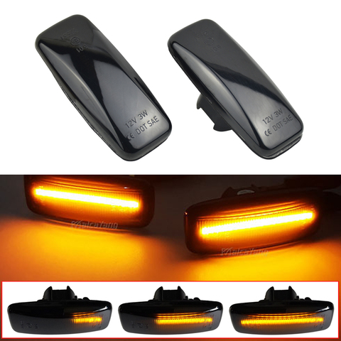 Luz LED dinámica secuencial para coche, indicador lateral de señal de giro para Nissan Teana J31, Maxima, Sylphy, Almera, Murano, Bluebird, Sunny, 2 uds. ► Foto 1/6