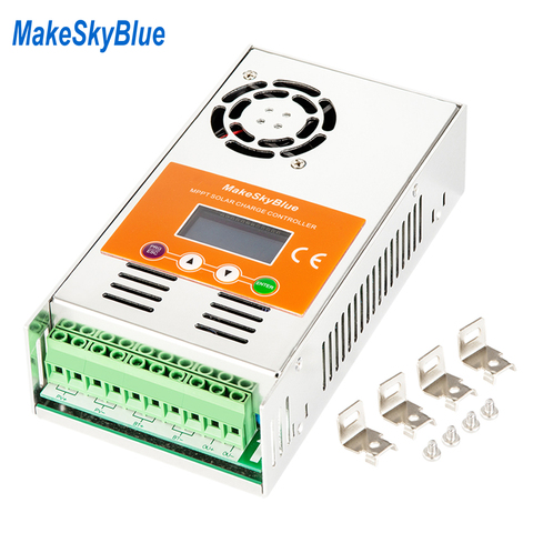 30A 40A 50A 60A MPPT controlador de carga Solar f 12 V 24 V 36 V 48 V 48 V ácido de litio no PWM regulador del cargador MakeSkyBlue 30A 45A 96 V ► Foto 1/6