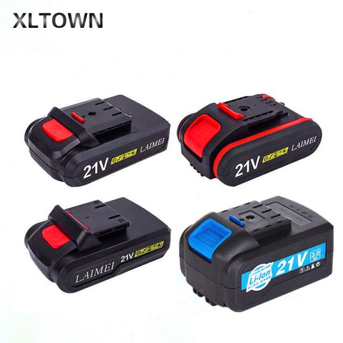 XLTOWN-batería de litio de gran capacidad, destornillador eléctrico inalámbrico, Mini taladro, 12V/16,8 V/21V/18V ► Foto 1/6