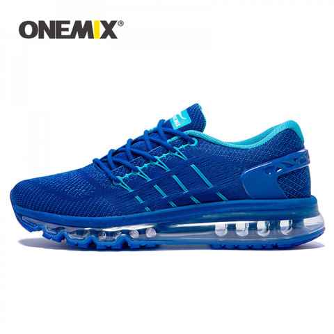 Onemix nuevos hombres corriendo zapatos zapato único diseño de la lengua zapatos respirables del deporte de gran tamaño 47 zapatillas de deporte zapatos de hombre al aire libre ► Foto 1/6