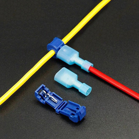 20 piezas/10 juego de terminales de conectores de cables de engarzado candado escocés empalme rápido coche eléctrico Audio 22-10AWG 1-2,5mm Kit de herramientas conjunto ► Foto 1/4