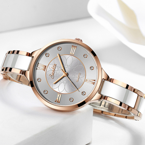 SUNKTA-Relojes de pulsera de cuarzo para mujer, accesorio de marca superior de lujo, de oro rosa, reloj de moda femenino, 2022 ► Foto 1/6