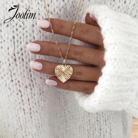 Joolim-collar con colgante en forma de corazón para mujer, joya de acero inoxidable, Bisutería ► Foto 1/6