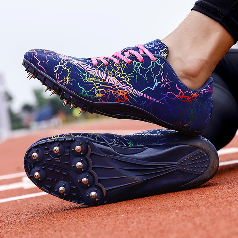 Zapatillas de atletismo para hombre y mujer, calzado deportivo ligero con punta para correr, talla 35-45 ► Foto 1/6