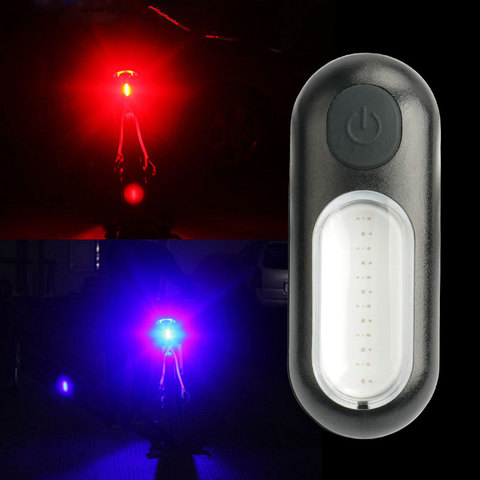 Deemount-luz Dual para bicicleta, luz LED COB recargable, 5 modos de advertencia, tija de sillín y soporte de cinturón con memoria de modo ► Foto 1/6