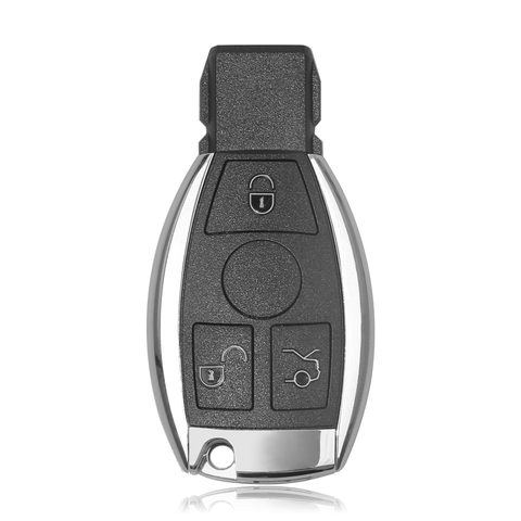 Carcasa de llave inteligente, 3 botones, para Benz, con logotipo ► Foto 1/6