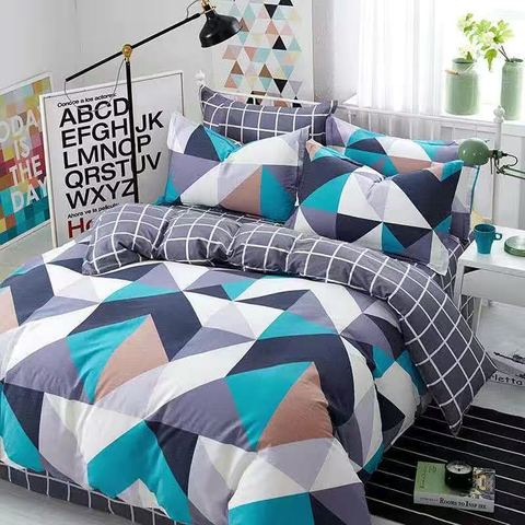 Juegos de cama cómodos 100% juego de cama de algodón 4 Uds. Conjunto de ropa de cama textil para el hogar funda de edredón para dormitorio juegos de cama de lujo Queen ► Foto 1/6