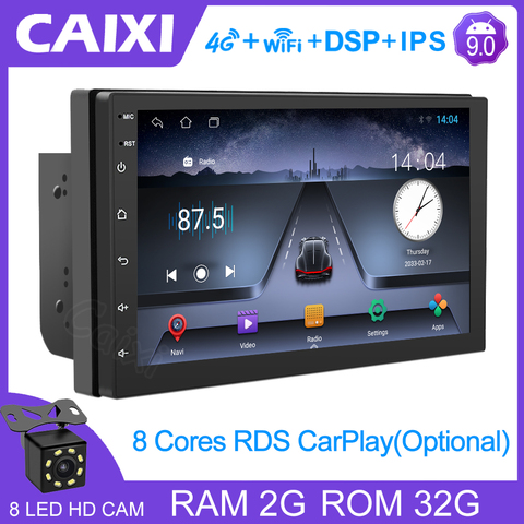 Android 9,0 2GB RAM 2 Din auto radio Multimedia reproductor GPS Universal para Toyota Volkswagen Nissan Hyundai Kia toyota LADA Ford ► Foto 1/6