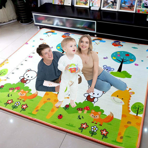 Estera de Juego plegable de dibujos animados para bebés, estera de puzle Xpe de 200x180cm, alfombrilla de escalada para bebés, tapete de juegos para bebés, juguetes para niños ► Foto 1/6