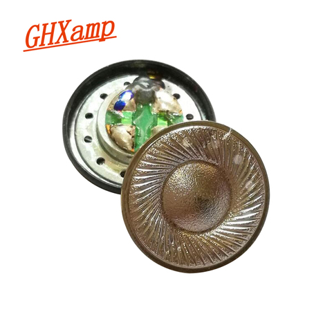 Ghxamp-altavoz para auriculares de 15,4mm, dispositivo de audio con película de titanio, 32ohm, 110DB, Monitor de cabeza plana, bricolaje, 2 uds. ► Foto 1/6