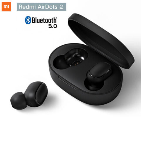 Xiaomi-auriculares inalámbricos Redmi Airdots 2, por Bluetooth 5,0, auriculares internos estéreo de graves, AI R ► Foto 1/6