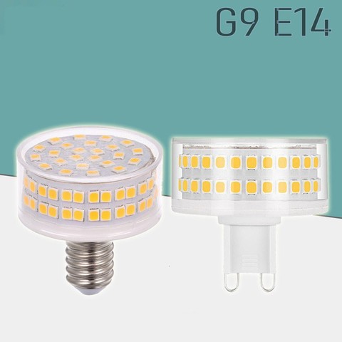 Luces LED E14 G9, 12W, 15W, 220V, Lámpara pequeña, 88 cuentas, bombilla sin sombreado, sin parpadeo, 360 grados, diseño de seta de maíz, carcasa de cerámica ► Foto 1/6