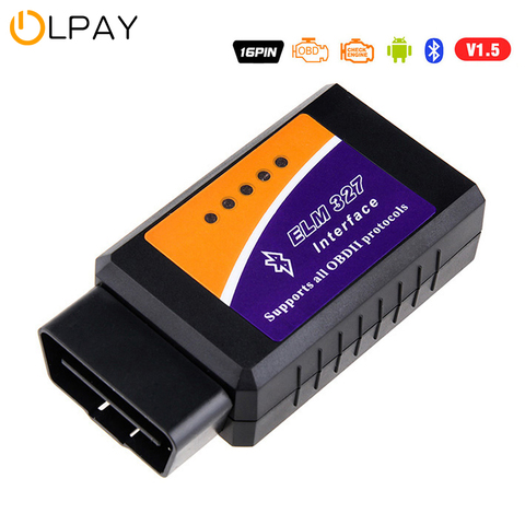 Mini escáner Elm327 obd2, autoescáner OBD, Bluetooth V1.5, con interruptor USB, herramienta de diagnóstico automático, lector de código para Android / Windows Englisch ► Foto 1/6