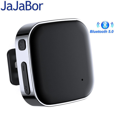 JaJaBor Bluetooth 5,0 Kit manos libres de coche Aux receptor de Audio y música portátil receptor Bluetooth inalámbrico con batería de recarga ► Foto 1/6