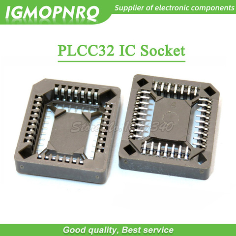 10 Uds. PLCC32-SMD enchufe IC, adaptador de enchufe PLCC32, convertidor de PLCC-32 PLCC de 32 pines ► Foto 1/1