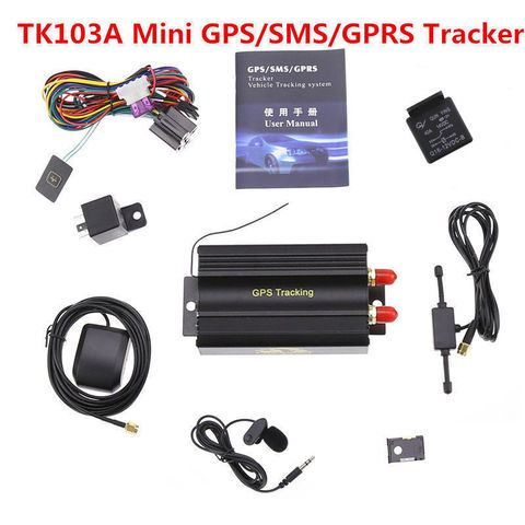 Rastreador GPS de coche de seguimiento de vehículos GSM/GPRS Tk103A GPS103A, rastreador en tiempo Real, Sensor de choque de puerta, sistema de seguimiento de alarma ACC ► Foto 1/6