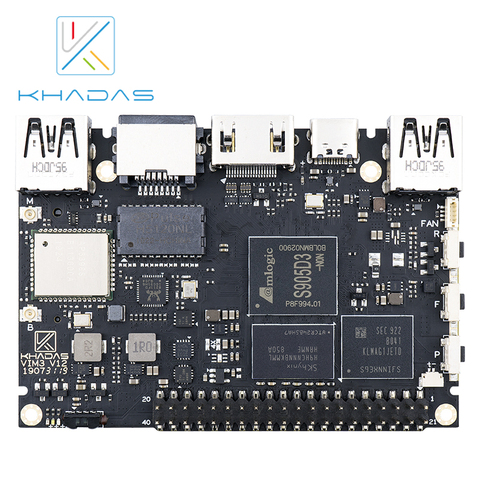 Khadas VIM3L SBC: Amlogic S905D3-N0N Soc con 1,2 TOPS Performance NPU | 2GB + 16GB ► Foto 1/3