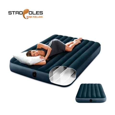 Una sola persona doble cama de aire para Camping Mat al aire libre inflable colchón ligero tienda Portátil Bolsa de dormir a prueba de humedad de adultos ► Foto 1/6