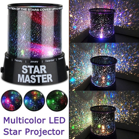 Lámpara LED estrellado proyector de cielo nocturno, luz romántica, Cosmos Master ► Foto 1/6