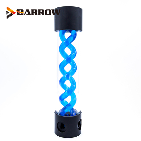 BARROW 255mm X 50mm de doble hélice T-Virus cilíndrico, refrigerado por agua, tanque de refrigerante sistema de luz de POM + PMMA cubierta negro Luz ► Foto 1/1