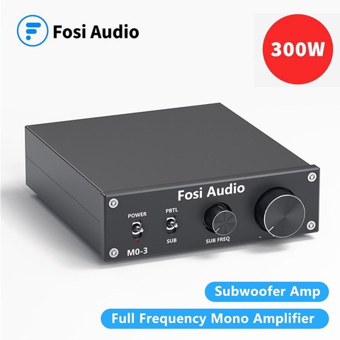 Fosi Audio M03 amplificador potencia Subwoofer 300W Mono Audio Amp Digital Hifi amplificador hogar ► Foto 1/6