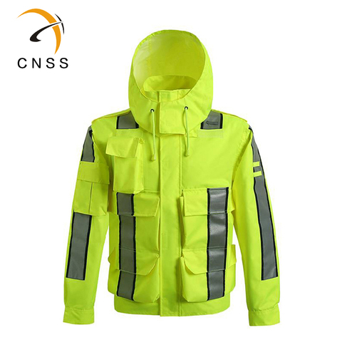 Chaqueta reflectante de seguridad, resistente al viento, impermeable, para ciclismo, Motocross, manga larga ► Foto 1/6