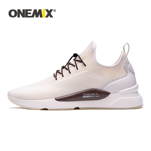 ONEMIX zapatillas de deporte ligero para caminar al aire libre hombre malla ligera zapatillas de deporte energía zapatillas de correr para hombre de alta tecnología de calzado deportivo ► Foto 1/6