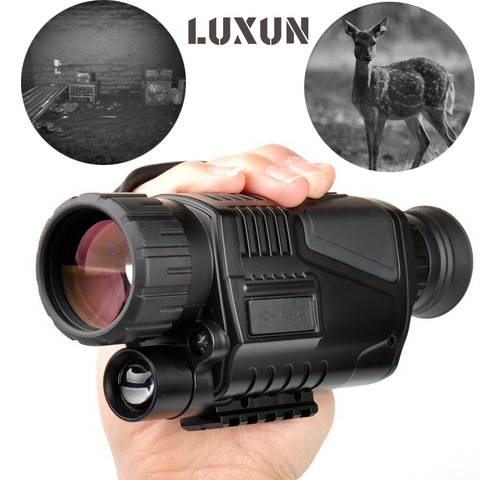 Potente cámara de caza Monocular de visión nocturna, telescopio de caza infrarrojo con tarjeta de memoria de 8GB ► Foto 1/6