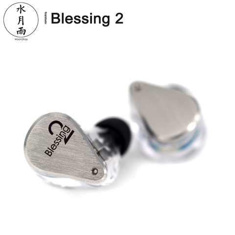 Moondrop Blessing 2-auriculares internos Hifi con Cable desmontable de 2 pines y 0,78mm, Hifi, 4BA + 1DD ► Foto 1/6