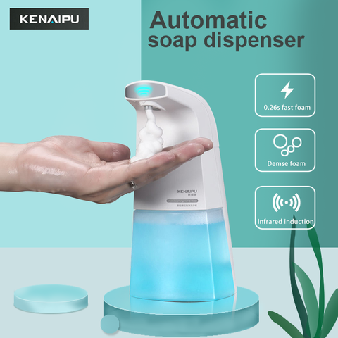 KENAIPU-dispensador automático de jabón de espuma, dispositivo de inducción de jabón líquido para manos, espuma inteligente sin contacto con Sensor infrarrojo ► Foto 1/6