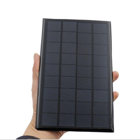 Panel Solar de 6V, 9V, 18V, Mini sistema Solar con cable, bricolaje, para batería, cargador de teléfono móvil, 2W, 3W, 4,5 W, 6W, 10W ► Foto 1/6