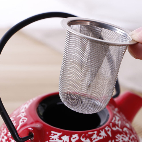 Diámetro 5,1-9CM reutilizable de malla de acero inoxidable colador Infusor de té tetera de té de hoja de filtro de tazas de accesorios de cocina ► Foto 1/6