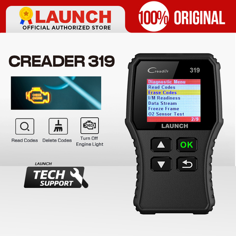 Launch X431 Creader 319 CR319 lector de código automático OBDII EOBD herramienta de diagnóstico automotriz OBD2 escáner como Creader 6001 CR3001 ► Foto 1/6