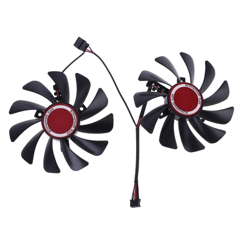 Ventilador enfriador de FDC10U12S9-C CF1010U12S, para XFX Radeon RX580 RX590, ventilador de enfriamiento de la tarjeta gráfica, 2 uds. ► Foto 1/6