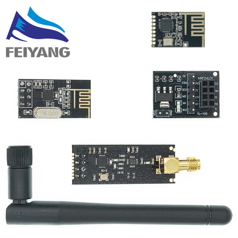 NRF24L01 + transmisión inalámbrica de datos para 2,4G/La NRF24L01 versión de actualización 2 Mbit/s NRF24L01 hembra panel adaptador de placa ► Foto 1/6