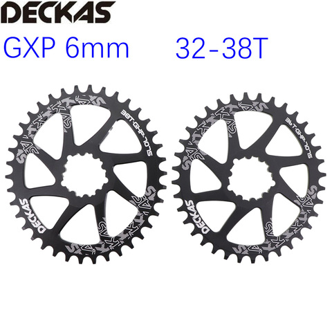 Deckas directa Monte plato ovalado 6mm Offset Sram GXP XX1 águila X01 X1 X0 X9 bicicleta de carretera de montaña 6mm 32T 34T 36 38 MTB ► Foto 1/6