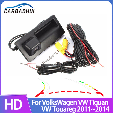 Cámara de visión trasera CCD HD para el maletero del coche para VolksWagen VW Tiguan Touareg 2011 2012 2013 2014 Cámara impermeable de visión nocturna ► Foto 1/6