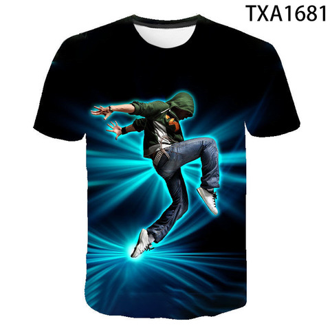 Camiseta de baile callejero para hombres y mujeres, prenda de vestir, de estilo Hip hop, con estampado 3D de baile Popular ► Foto 1/6