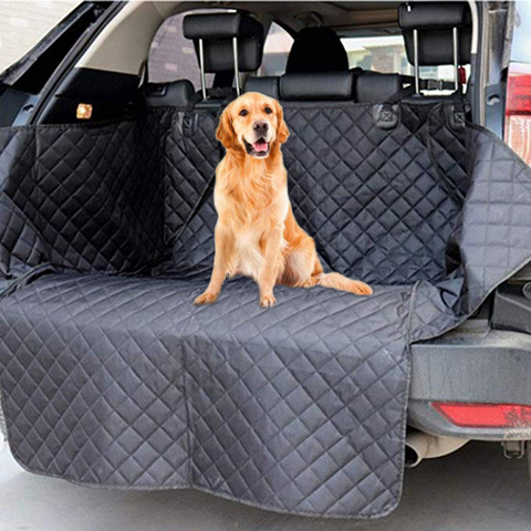 Lanke Protector para asiento de coche para perros, impermeable Anti-sucio Auto asiento para maletero Mat,Pet Carriers Protector hamaca cojín con cinturón de seguridad ► Foto 1/6