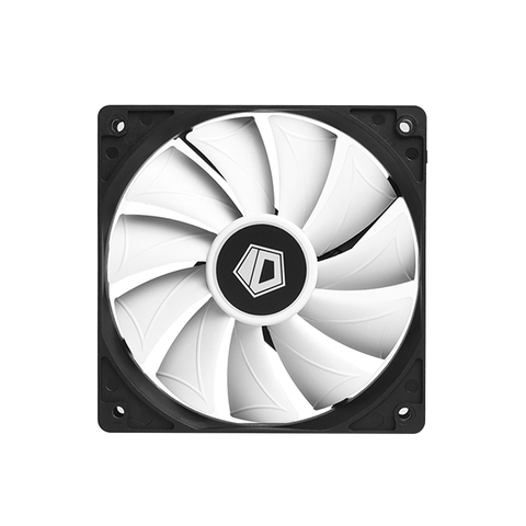 Ventilador con cubierta para PC, 120mm, PWM, marco negro, cuchilla blanca, ventilador de refrigeración para chasis de ordenador ► Foto 1/6