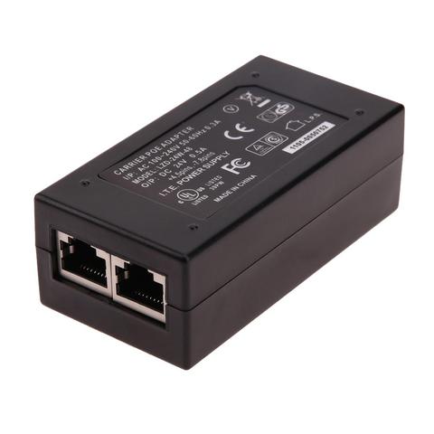 Alimentador POE fuente de alimentación DC adaptador 24V 0.5A 24W escritorio alimentador POE inyector adaptador Ethernet de vigilancia CCTV ► Foto 1/6