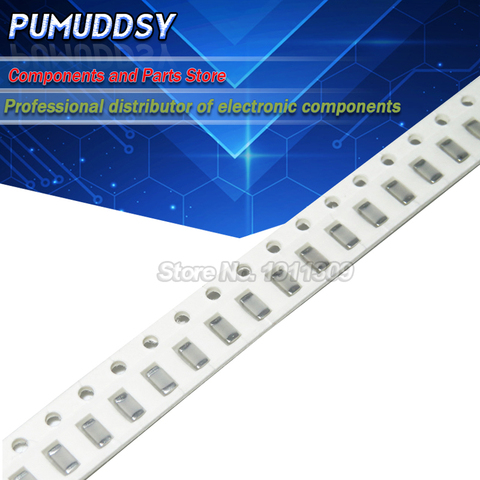 100 Uds 1206 smd condensador de cerámica 22pf 22pf 1nf 10nf 100nf juegos de condensadores 0.5pF-100uF ► Foto 1/1